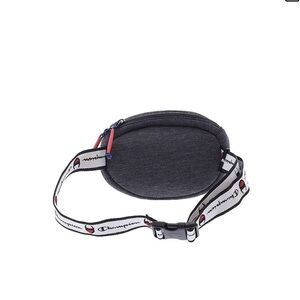 Champion Dark Gray and Red Logo Belt Bag